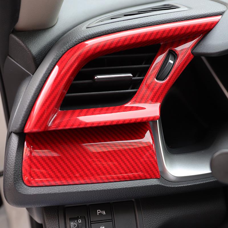 Civic десятого поколения RHD Мод динамика Накладка на кик-панель из углеволокна и Наклейка пыльника рычага переключения передач