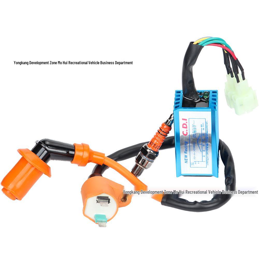 ATV Beach Buggy GY6 Ignition Kit: AC Igniter Coil, A7TC Spark Plug, CDI 50/125/150cc
