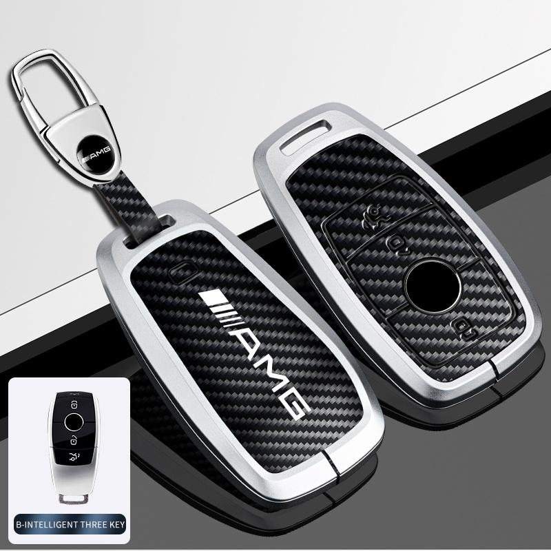 AABCV1 Car Key Case Cover Accessories For Mercedes Benz A C E S G Class GLC CLE CLA GLB GLS W177 W205 X167 AMG W223 W206 C260 C300 S400