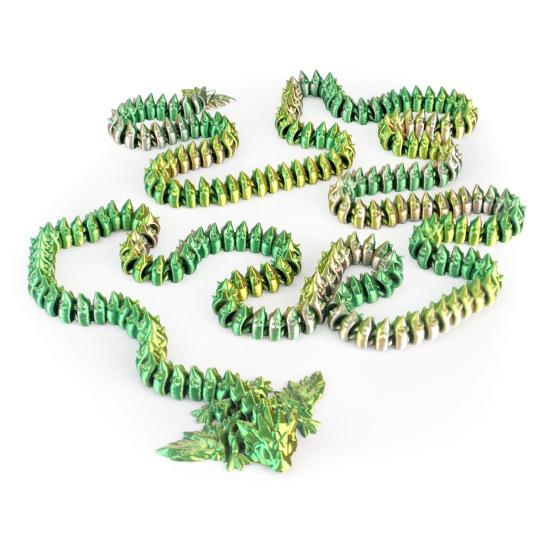 3D Printed Dragon Toy 5.2Ft Articulated Dragon Animal Model Desktop Dragon Decoration Funny Fidget Toy Festival Gift for Friends