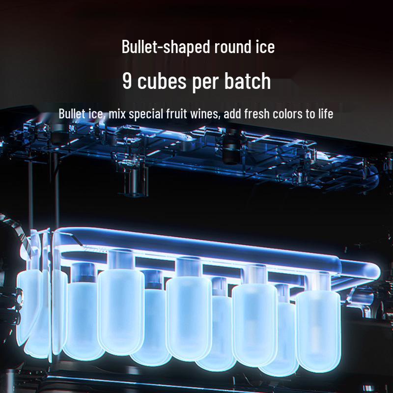 Máquina de Gelo Automática de Grande Capacidade para Casas, Dormitórios, Cafés e Vendedores de Rua