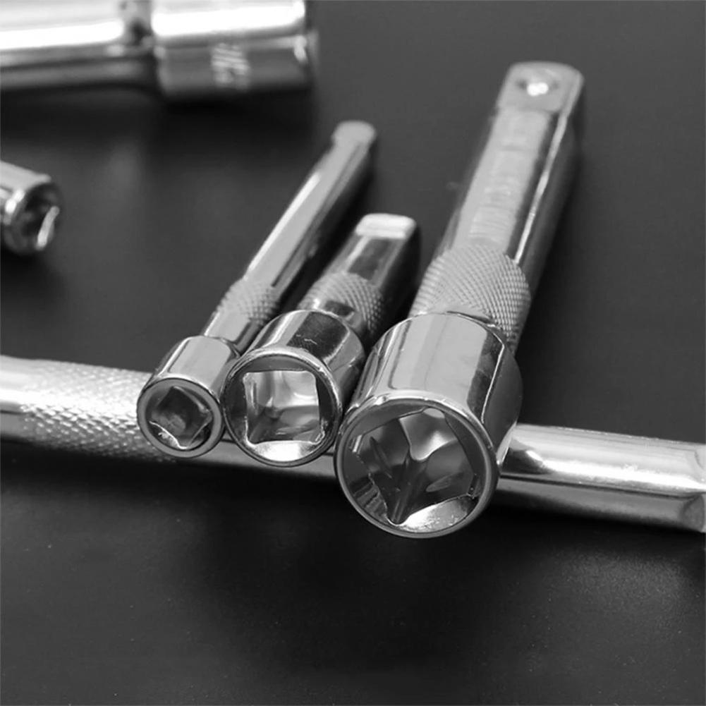 Socket Extension Bar 1 2 1 4 3 8 3pcs Ratchet Replacement Accessories Bar Socket Drive Extension For Extension