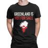 Greenland Is Not For Sale T Shirt Men's Cotton Unique Oversized T-Shirt Crew Neck Tees Short Sleeve Clothes Gift Comfortable Y2k Female Male Clothing