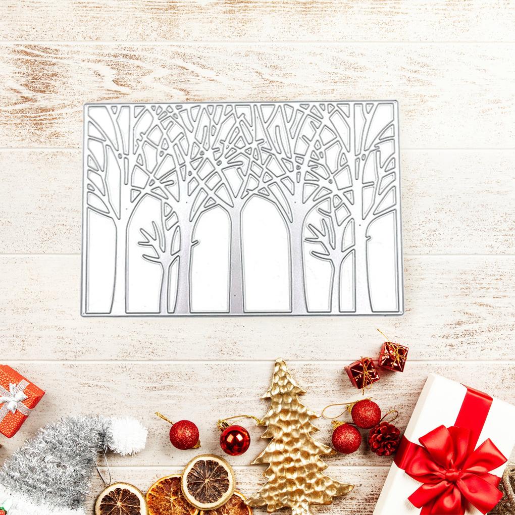 Craft Die Cutter Tree Pattern High-carbon Steel Creative Stenciling Mold Wear-resistant Handicrafts Works Scrapbooking Supplies