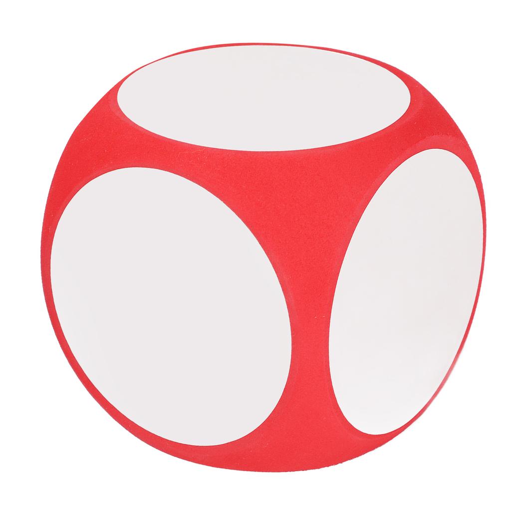 Wipe Off Dice Cubic Portable Cleanable Write On Dice Vibrant Color Blank Teaching Accessory