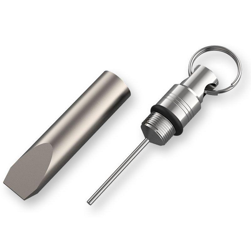 Titanium Alloy Multifunctional Card Reader MINI Pry Bar Unboxing EDC Tool Outdoor Portable Keychain Crowbar 2 Grams