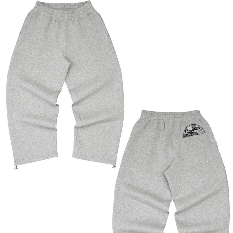 Europeiska och amerikanska höst- och vinterretro streetmode sportbyxor