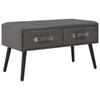 Day and Night - Day and Night Bench with Drawers Gray Synthetic Leather 80 Cm