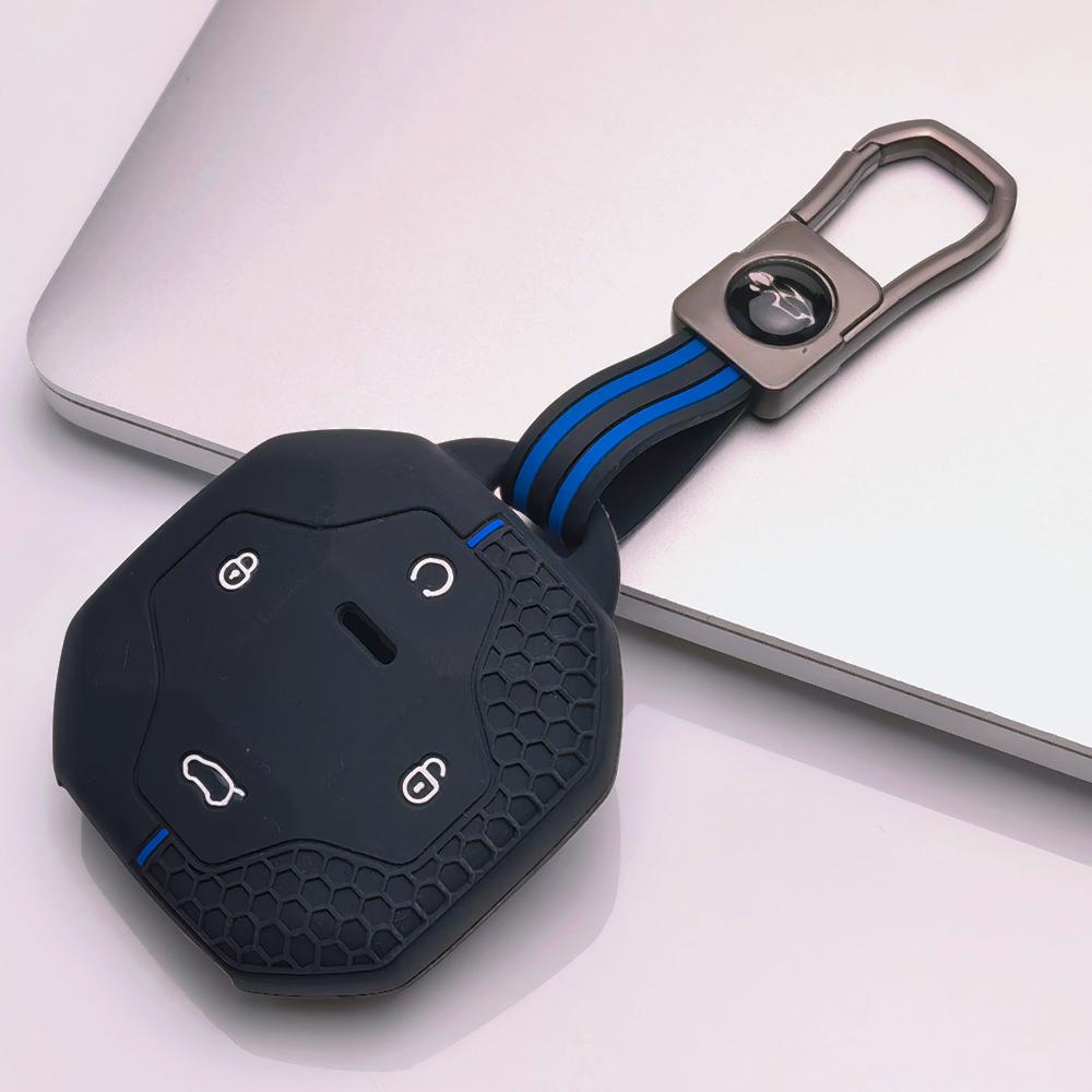 Key Fob Cover Keychain for Jetour Shanhai T2 L9 T3 Traveler Dashing Anti-Scratch Surface Shockproof Structure Soft Grip Texture Easy Install Design