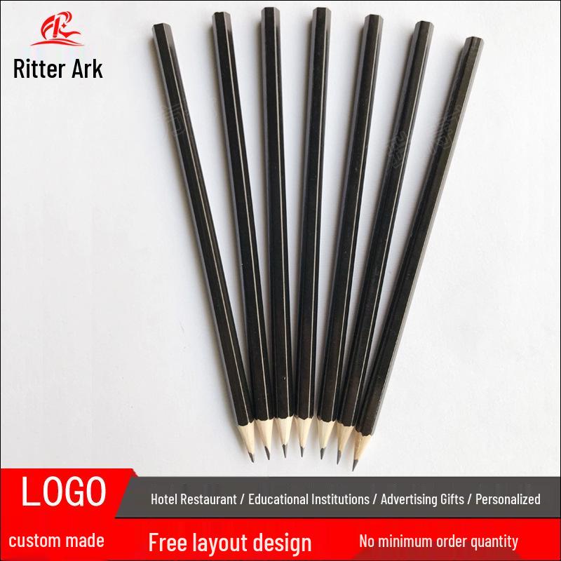

Eco-friendly Custom Logo Hexagonal Pencil - Ideal for Hotels, Education, Conferences & Advertising (17.6cm, Black, Pre-sharpened)