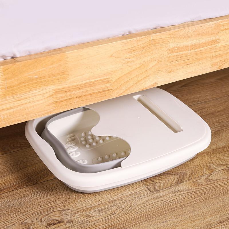Faltbare Fußwaschschale Tragbare Massage-Fußbadewanne Isoliert mit Wadenabdeckung Gesundheits-Fußwaschbecken