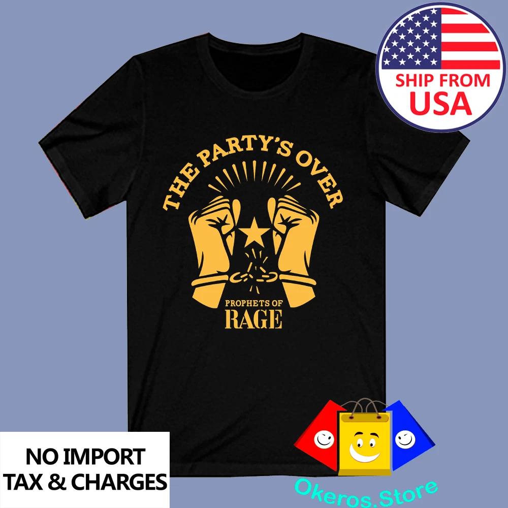 Prophets Of Rage The Partys Over Men s Black Size S to 3XL S