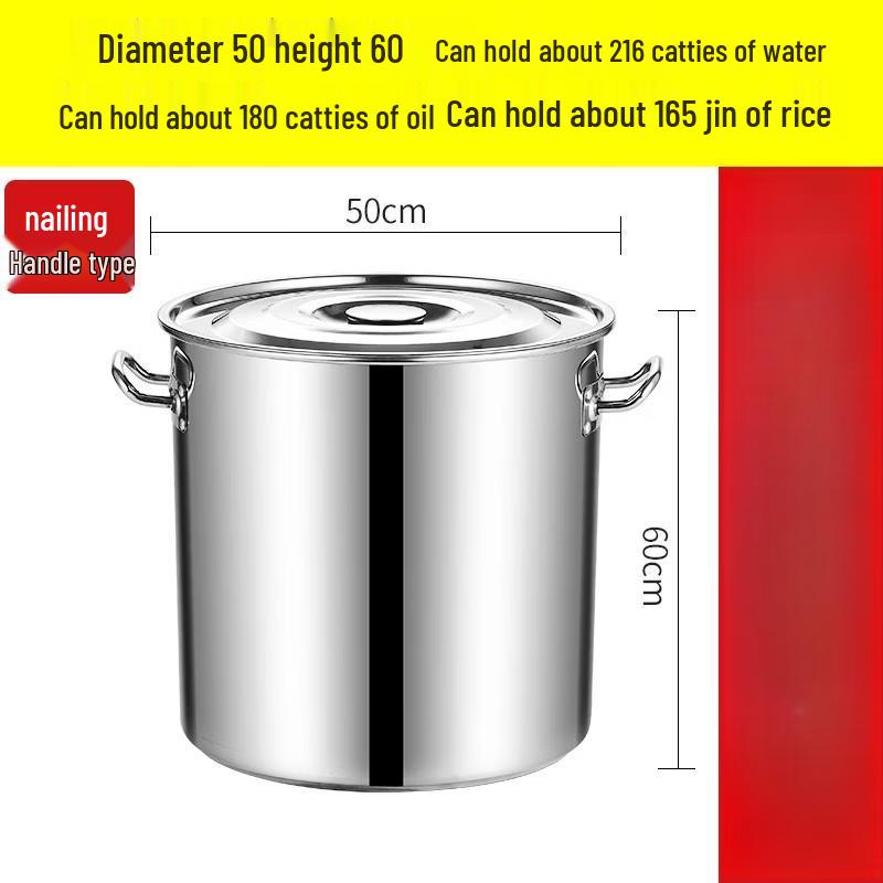 JPHZNB Large Capacity Extra Thick Stainless Steel Pot with Lid