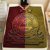 Custom Name Aberdeen FC Flannel Blanket, High Quality Comfortable for All Seasons, Home Decor, Warmth and Comfort