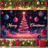 Merry Christmas Banner Holiday Decorative Winter Festive Background Xmas Display Festive Design Holiday Event Backdrop For Home