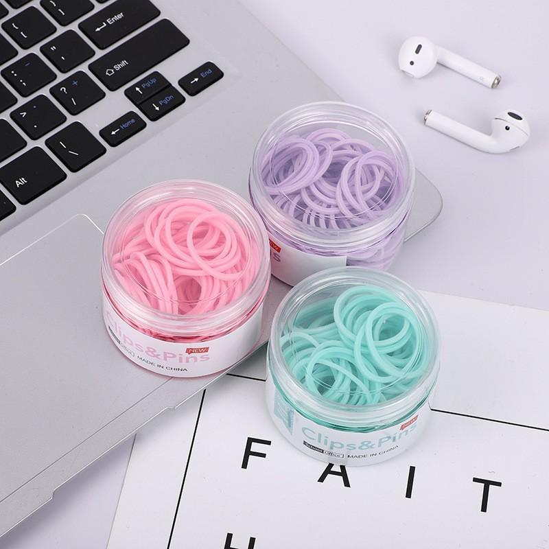 

Креативный набор цветных скрепок для бумаги «Макарон» с магнитной пряжкой, резинками и кнопками