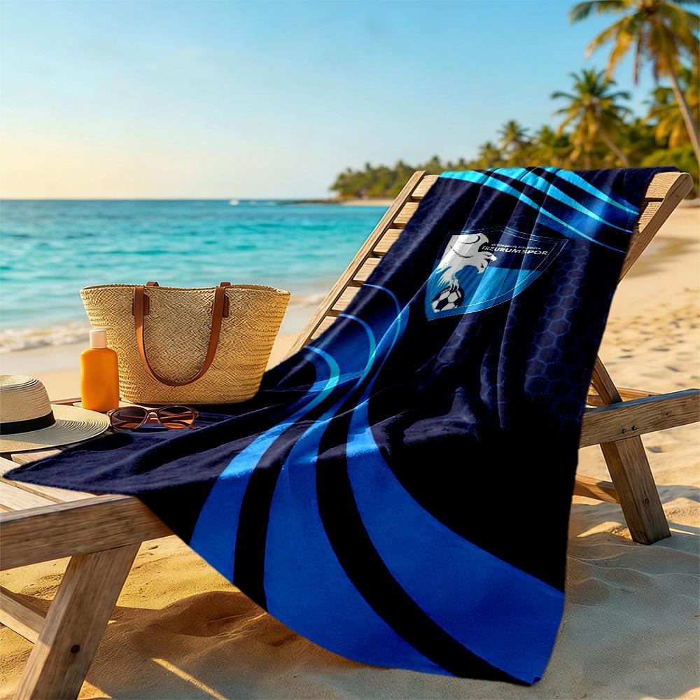 Erzurumspor Fk Beach Towel High Absorbency & Quick-Dry Comfortable Lightweight Portable for Swimming,Beach,Camping, Travel, Beach Accessories,Gym