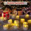 24Pcs/Set Flameless LED Candle Creative ing Led Tea Light Warm White Flameless Candle Halloween Christmas Decor Candle Light
