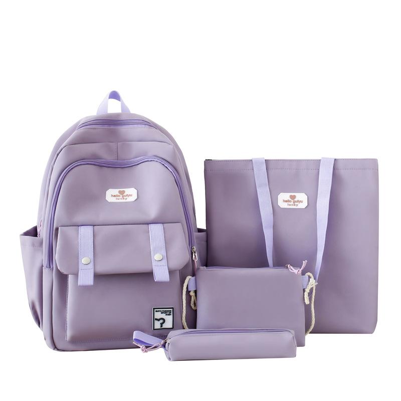 

Новый стиль Простой Простой Легкий Рюкзак из четырех частей большой вместимости Высокоценный Модный рюкзак