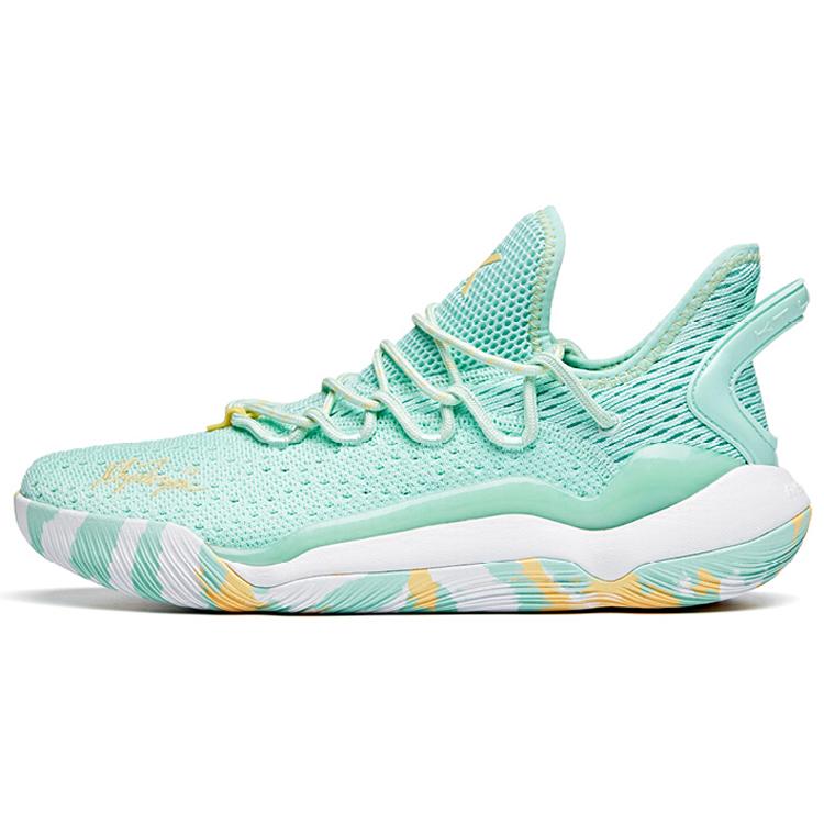 New Anta Light Cavalry 5 Light Cavalry 5 Low Top Performance Basketball Shoes Men's Porcelain Green 112021608-7