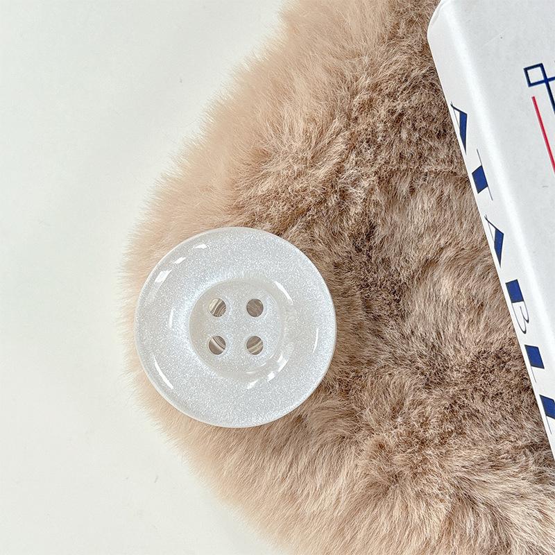 Small Fresh Girl Heart Button Mobile Phone Paste Desktop Airbag Bracket Simple Ring Lazy Grip