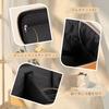 Rownyeon Large Capacity Makeup with Vanity with Brush for Makeup Tools Pouch, Portable, Divided, Mirror, Pouch, Pocket, Travel-Friendly, Waterproof,