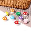 10pcs Lovely Mushroom Charms 16x12mm Acrylic Pendants Loose Beads For DIY Jewelry Making Bracelets Necklace Keychain Accessories