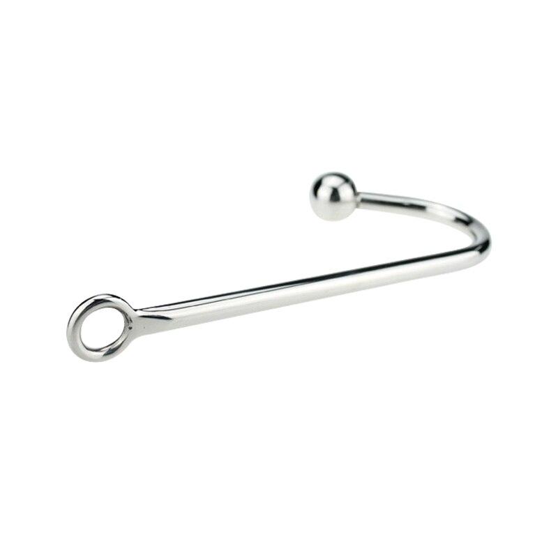 Stainless Steel Anal Hook Ball Ring  Kink  Fetish Restraint Anal Balls & Beads