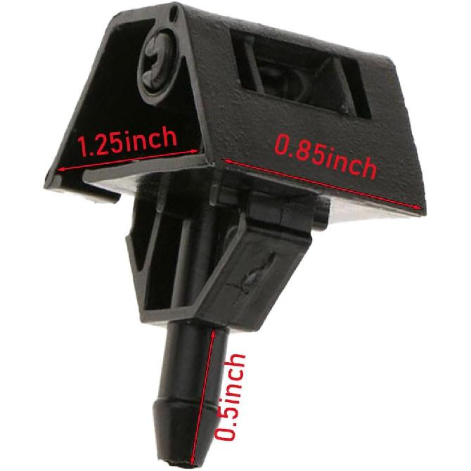 28932-JD000 2 Pcs Windshield Washer Wiper Sprayer Nozzle Compatible with N-issan Qashqai J10 2007-2013