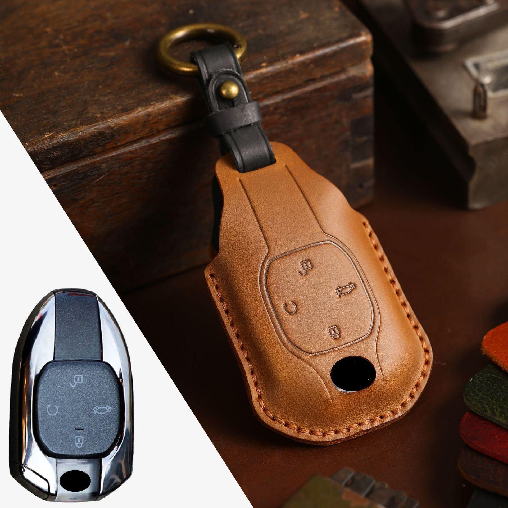 

Retro Key Set Is Suitable For Gac Trumpchi Shadow Leopard Gs8 Handmade Car Key Bag