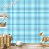 Wallpaper Fabric Pattern Celadon, White and Turquoise 50x1000