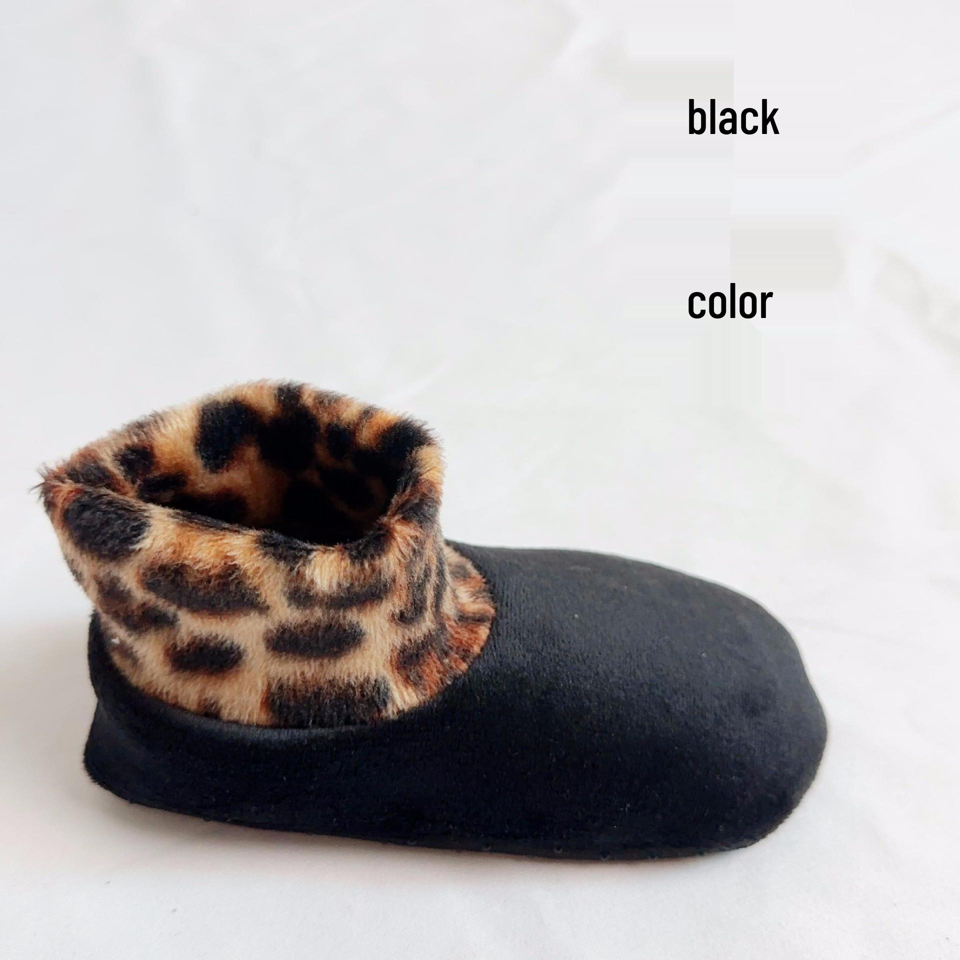 

Детские нескользящие теплые носки на флисовой подкладке для холодной погоды L, 5-6 years (Foot Length 17-18CM) чёрный