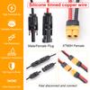 XT60H Buchsenadapter auf Solarstecker 12AWG hochwertige Silikon verzinntes Kupfer 60CM Verlängerungskabel wasserdichter Stecker