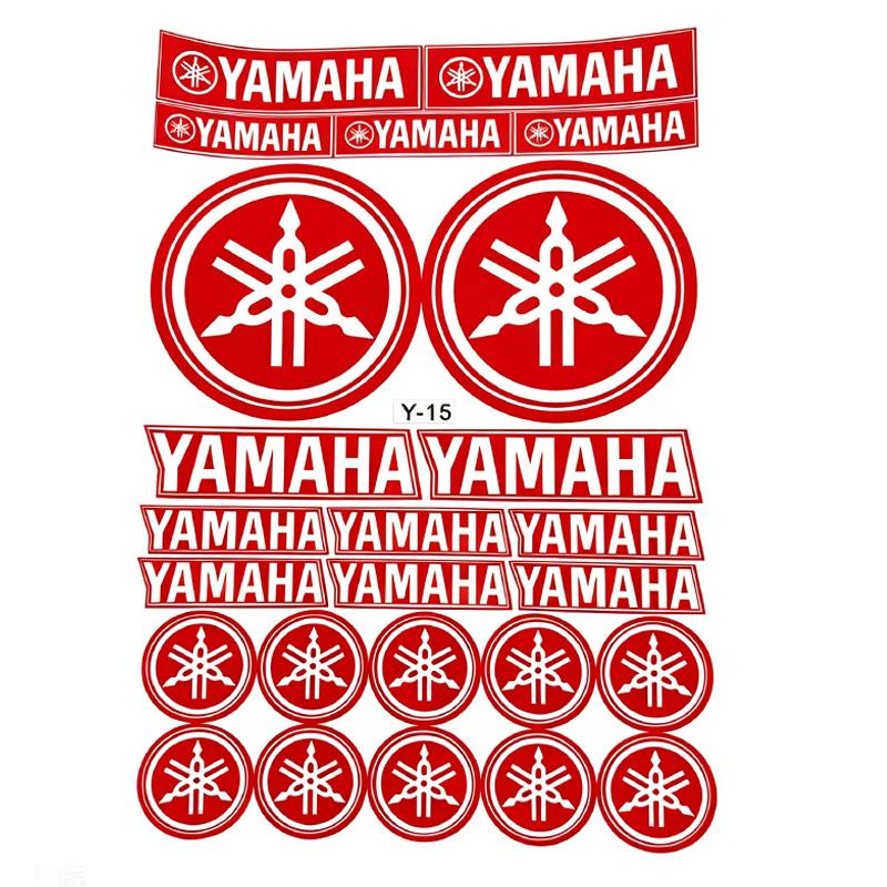 Reflective Motorcycle Stickers, Waterproof Vinyl Decor Decals for Yamaha Motorbike, Scooter, Helmet, Body, No Glue Residue