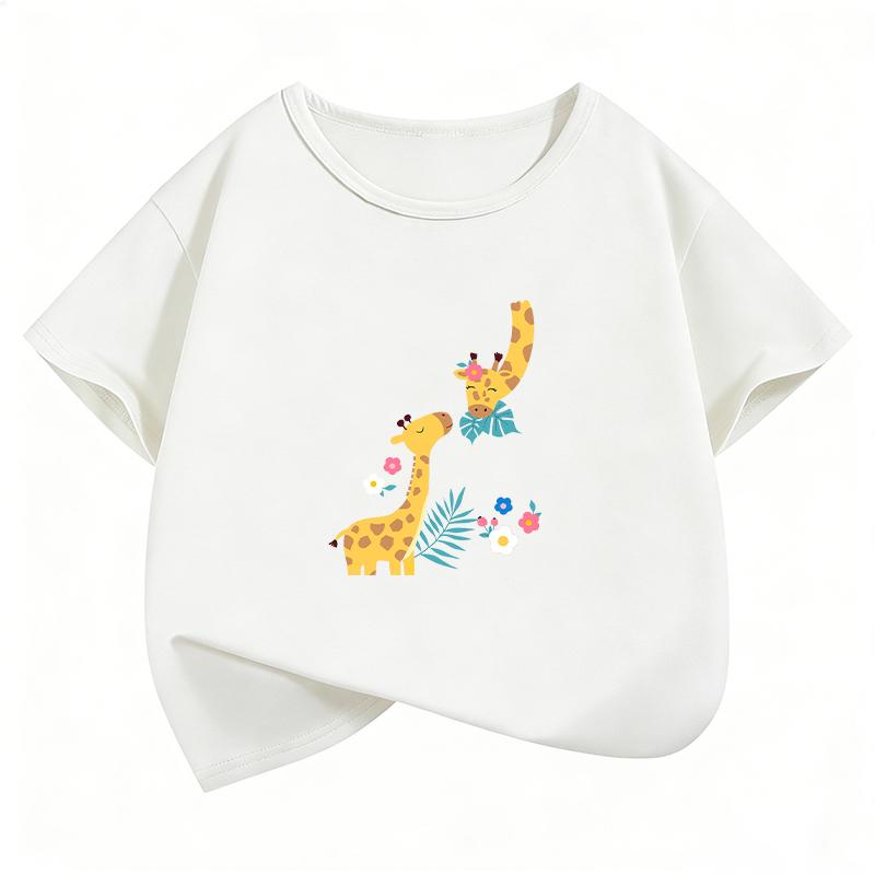 Funny Anime Cute Horse T Shirts Cat Funny Manga Kids Childrens Tshirt Boys Girls Casual Top Tee Shirt Summer