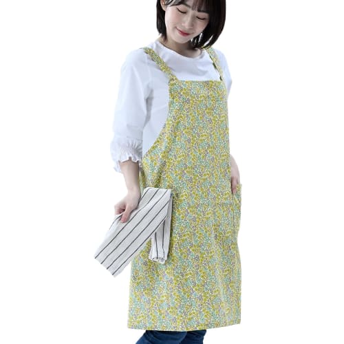Rep Women's Apron (Quick-Drying, Towel Loop, Large Pocket) (Abitual Mini Flower Design) Stylish Gift YE 570524-MAIL Mini Flower 73cm Length x 98cm Wid