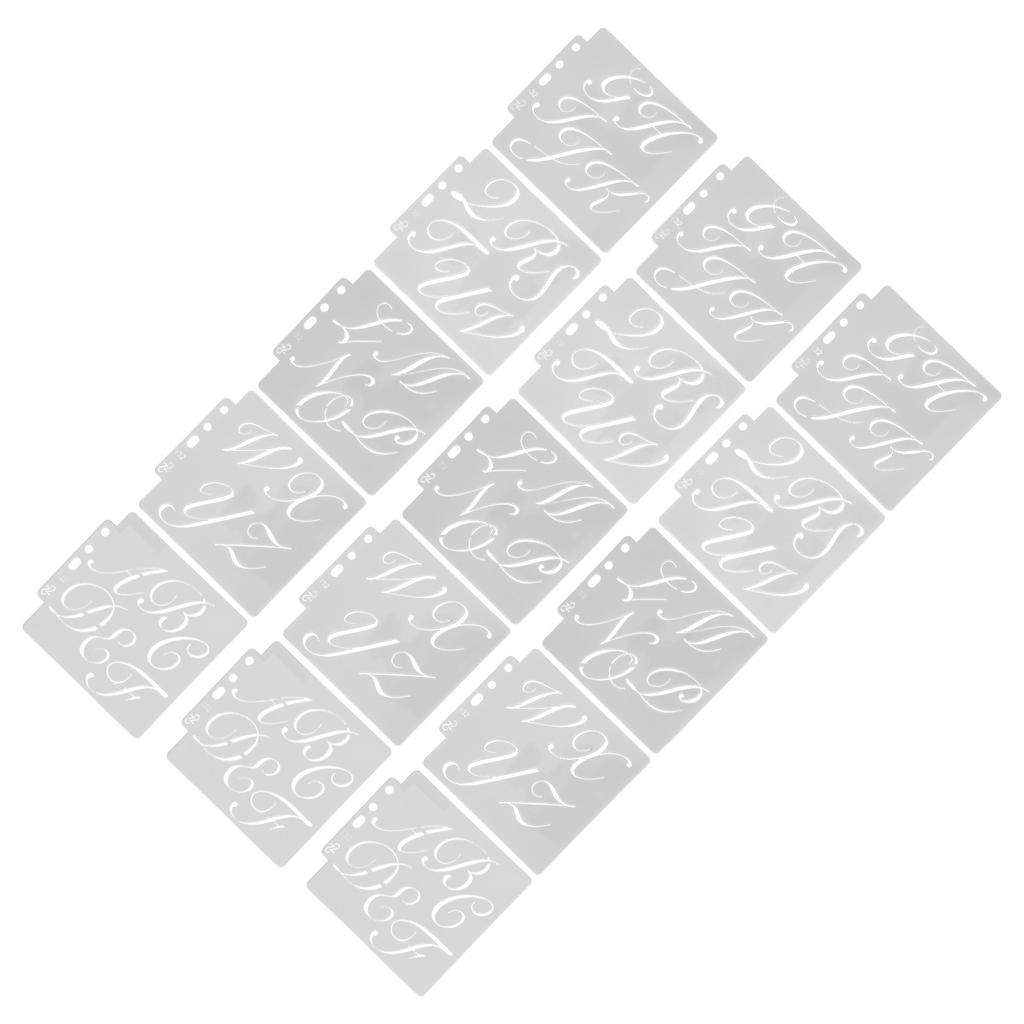 15 stücke Brief Vorlage Hohl Wiederverwendbare PET Malerei Form Interessant Karte Machen Liefert für Kunst