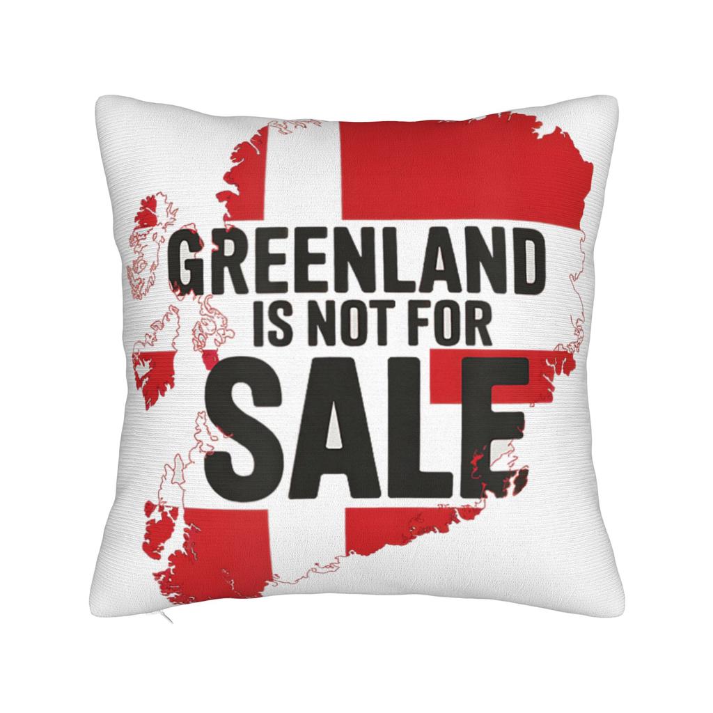 Greenland is Not for Sale Greenland Funny Greenland Pillowcases Pillow Case For Office Car Home Decor Comfy Pillow Cover