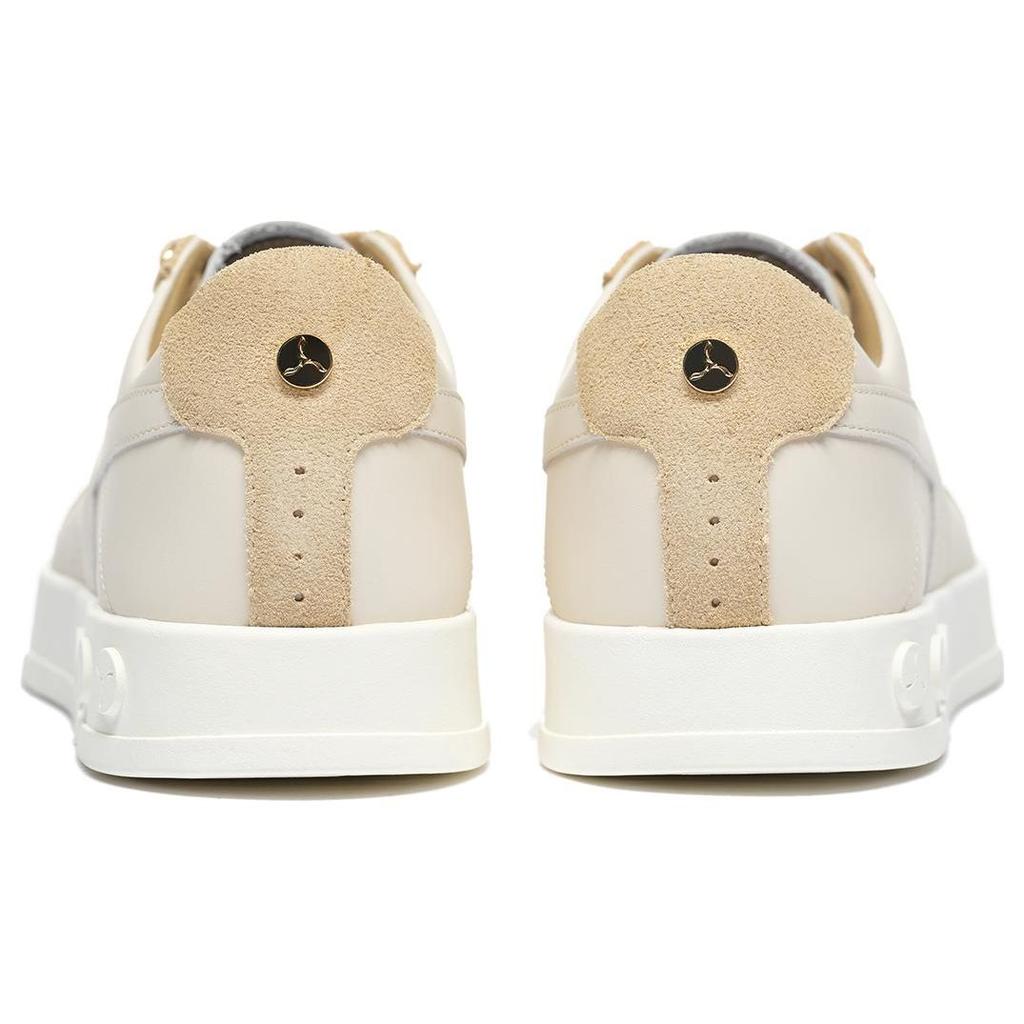 Li Ning 1990 002 Low Top Casual Fashion Sneakers Women Sneakers White Brown ALHS028-1