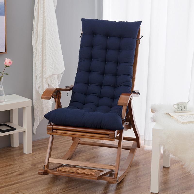 Thickened Quilted Nap Lounge Chair Pad Vine Chair Rocking Chair Dual-use Cushions Elderly Chair Mat Four Season Universal Breathable Seat Cushion