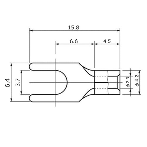 Vintage McIntosh OFC Pure Copper Unplated Y-Lug Speaker Terminals, High-Purity Oxygen-Free Copper Crimp Terminals, Made in Japan, NAC Audio Original,