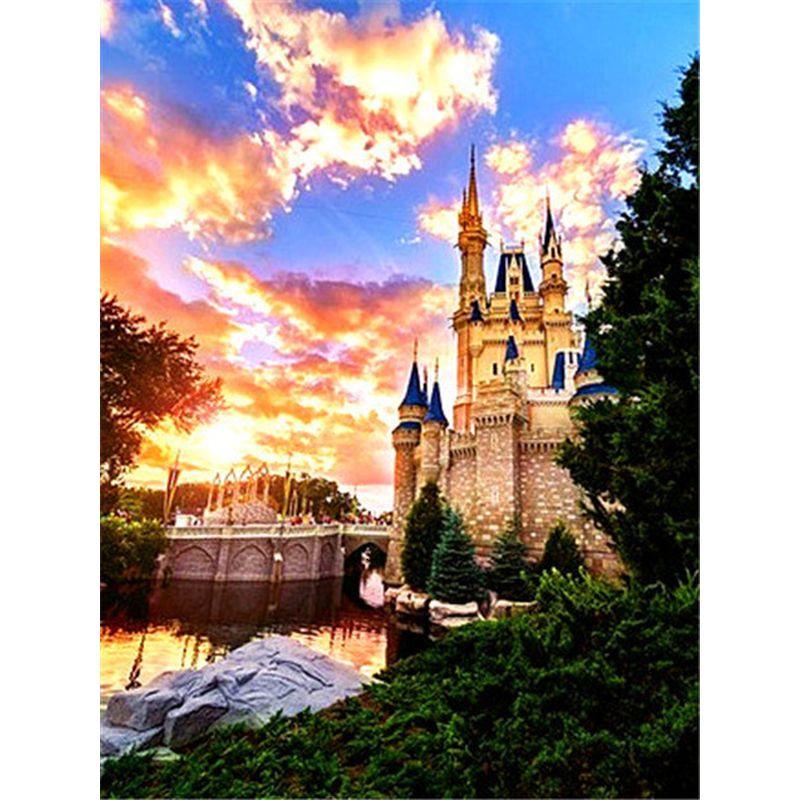 DIY 5D Animal Diamond Painting Landscape Full Round Drill Diamond Embroidery Mosaic Art Rhinestone Home Decoration Gift