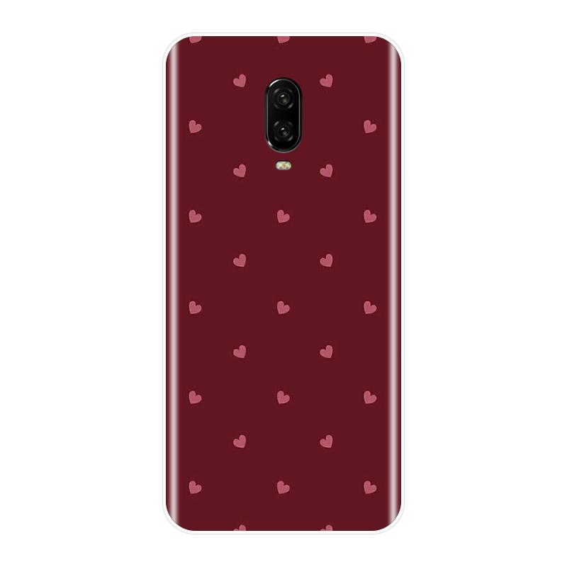 Husa pentru One Plus 6 6T 5 5T 3 3T Polka Dot Heart Love Pink Negru Husa din silicon moale pentru OnePlus 6 6T 5 5T 3 3T Husa pentru telefon