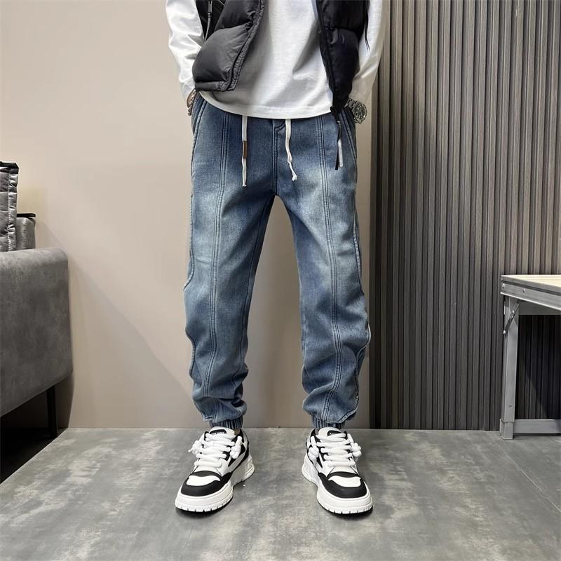 JYL Men s Jeans Plus Size Summer Straight Cargo Versatile Denim 2XL бездна