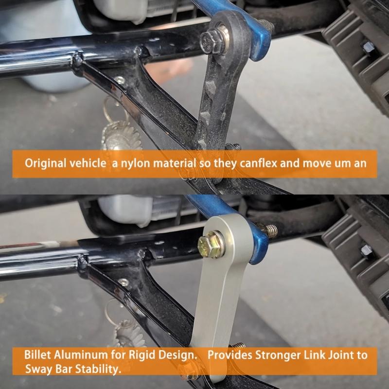 Conector de Links Estabilizadores de Liga de Alumínio de Comprimento Ajustável Instalação Fácil Adequado para Acessórios de ATVs Ryke 600 900