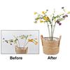 10Pcs Plant Support Stakes with Clips Amaryllis Plant Cage Support Garden Single Stem Flower Support Stake for Tomato Orchid Lily Peony Rose