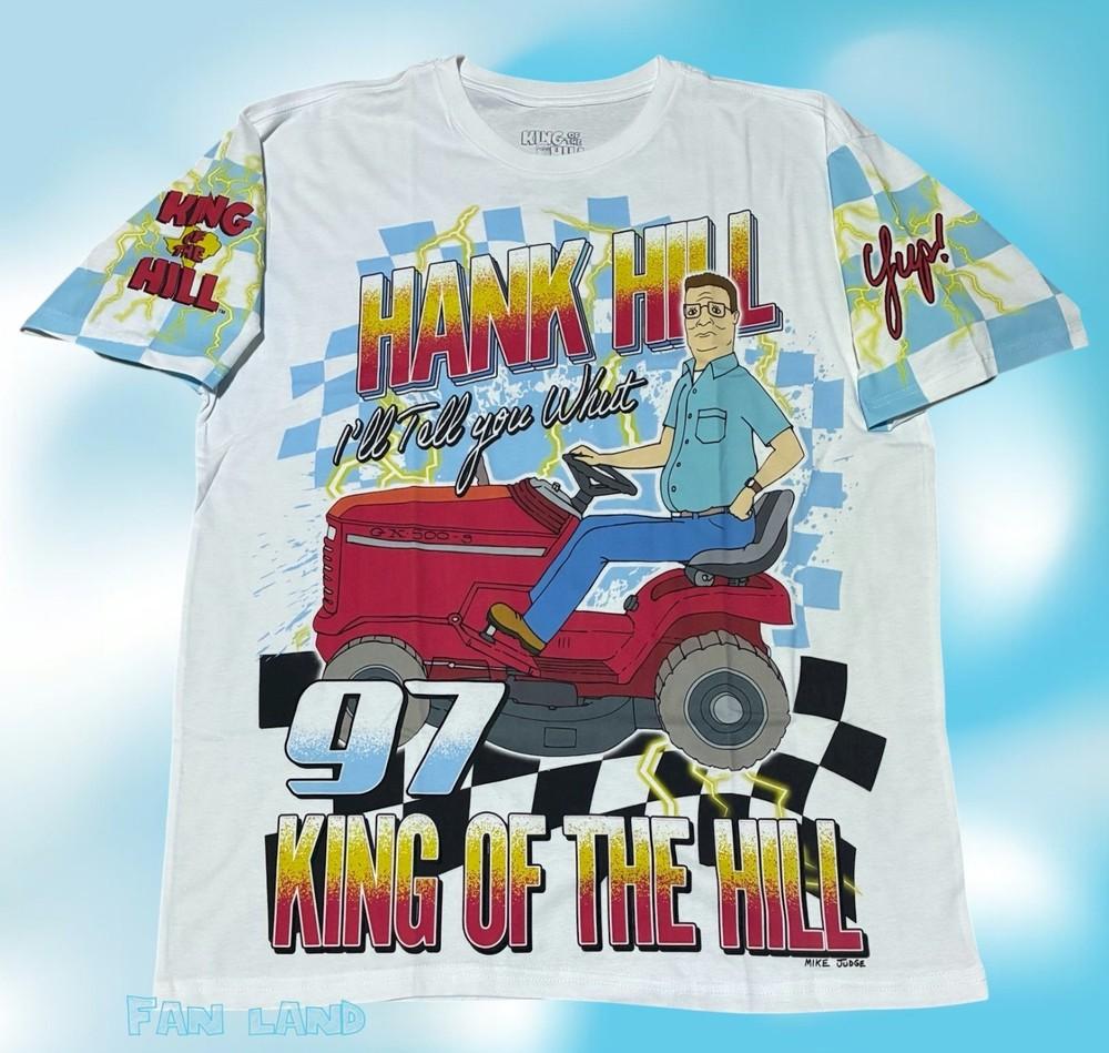 New King Of The Hill Hank Lawn Mower Racing Classic Mens Vintage Unisex T-Shirt L
