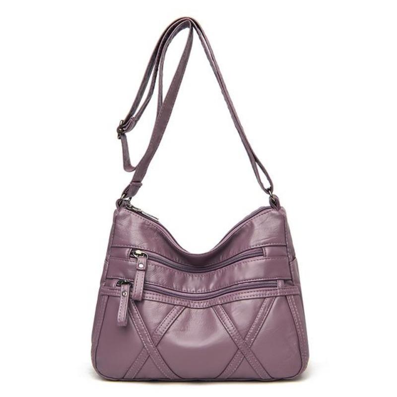 Fashion Shoulder Messenger Bags for Women 2024 New Purses and Handbags Soft Leather Crossbody Bags Casual Small Tote Bag