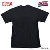 EVERSOUL Marvel Short Sleeve T-Shirt, Captain America, Avengers, Iron Man, Venom, Hulk, Birthday Gift, Men's, Black, XL Size [Parallel Import]