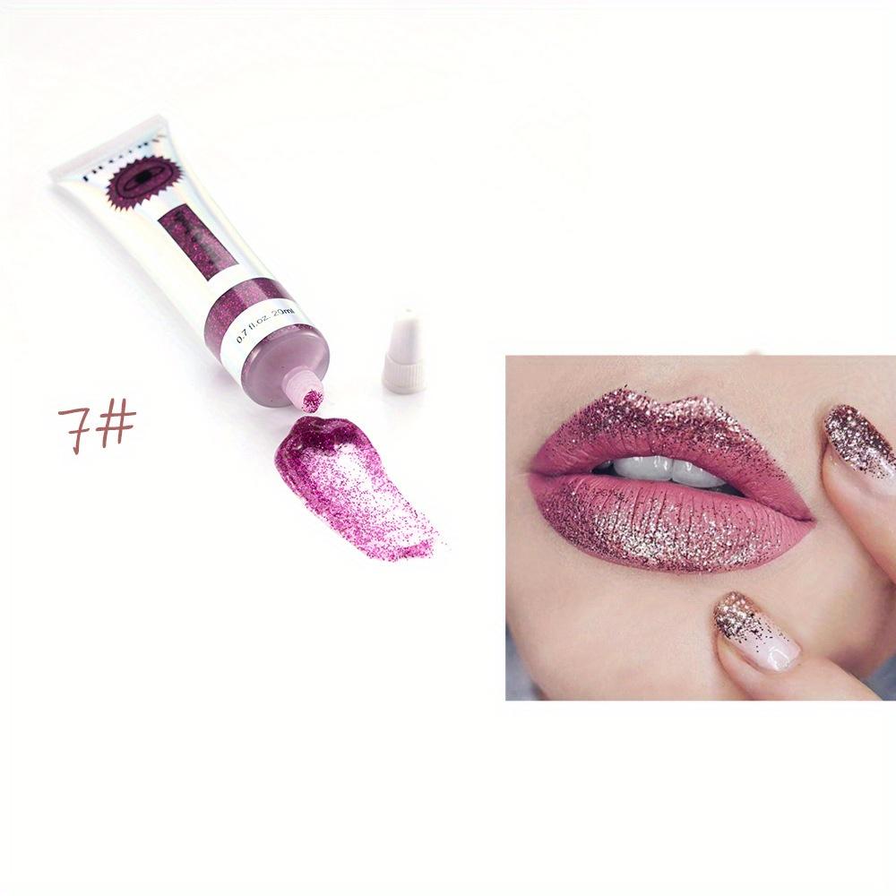 

9-цветный блестящий гель для губ, глаз, лица, многофункциональные водонепроницаемые жидкие тени для век без подделок #7